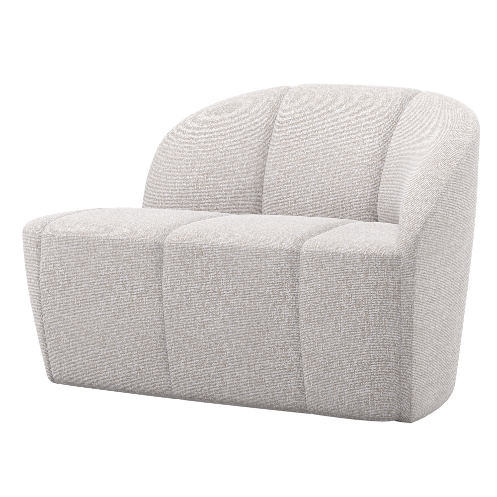 MOJO 2-ZITS BANKJE RECHTS BOUCLE ECRU MELANGE