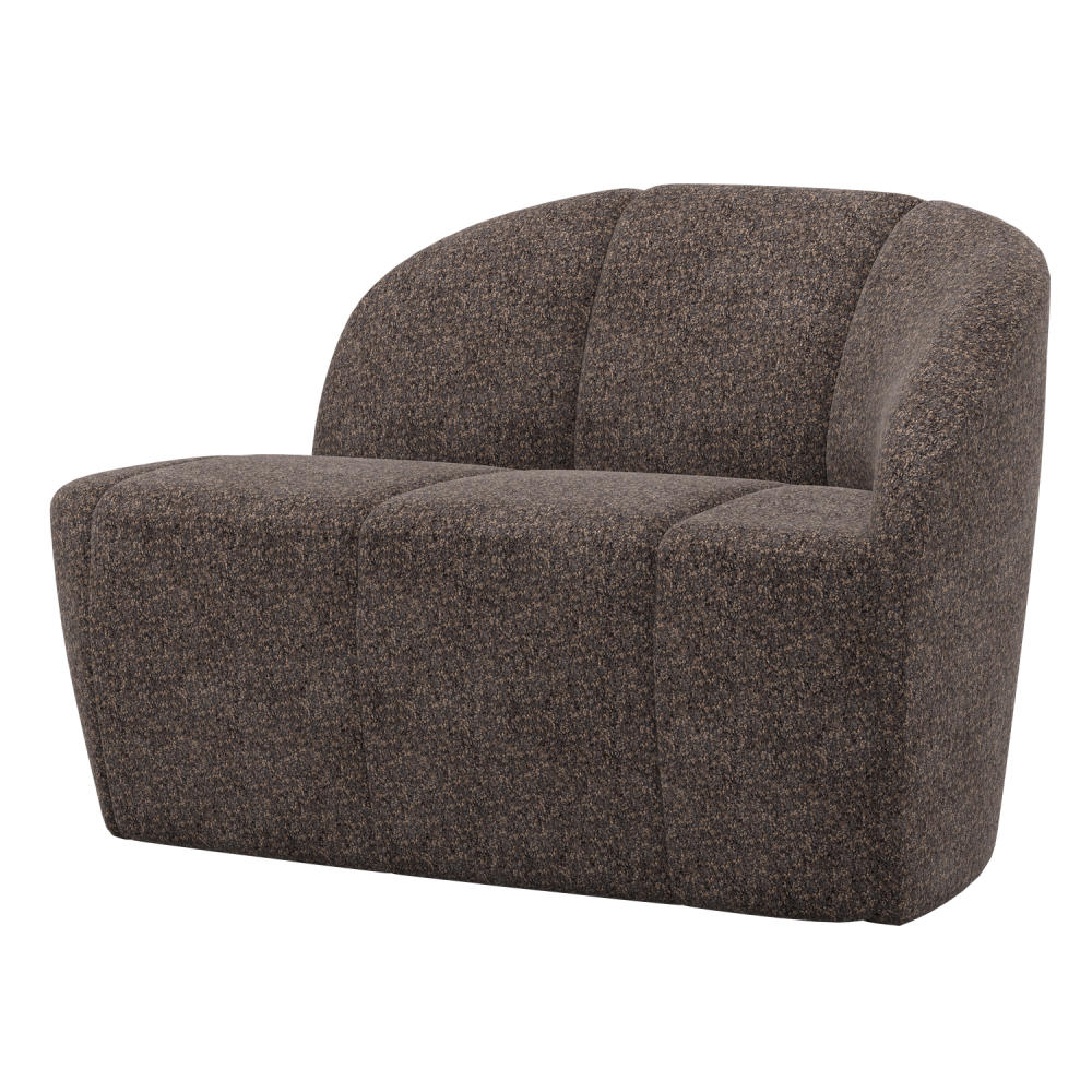 MOJO 2-ZITS BANKJE RECHTS WOLLIG BRUIN