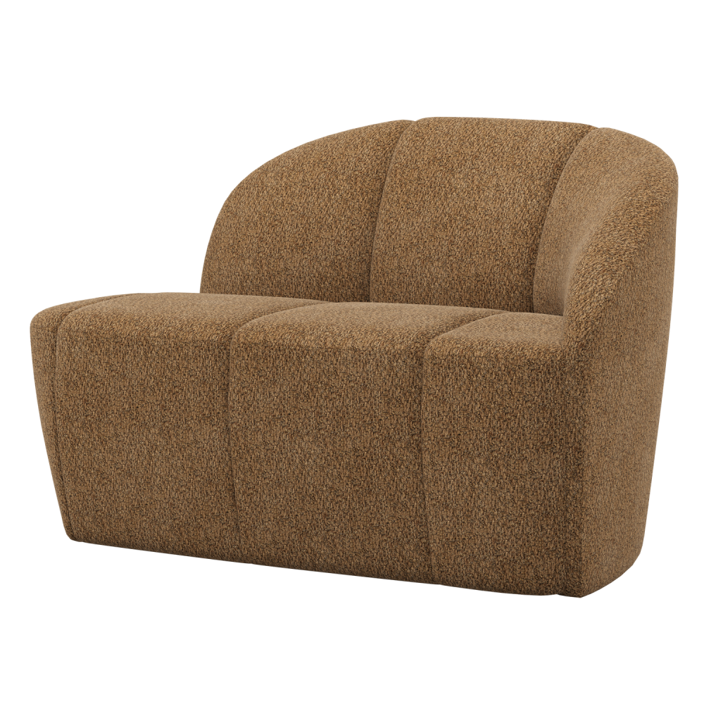 MOJO 2-ZITS BANKJE RECHTS WOLLIG HONINGGEEL