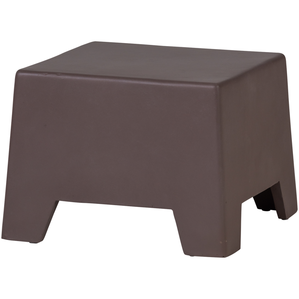 ZINA BIJZETTAFEL LAAG CEMENT BRUIN