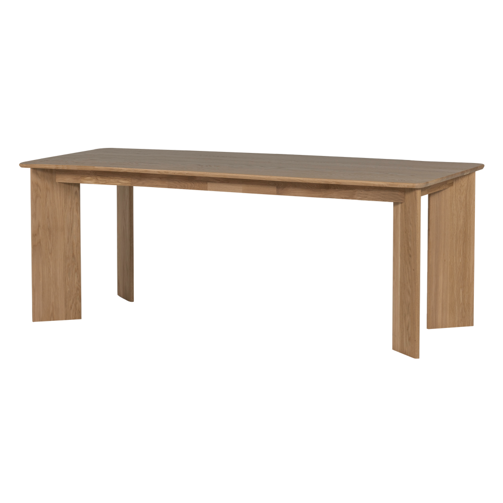 TABLO EETTAFEL AFGEROND DL 180x100 CM TRANSPARANT [fsc]