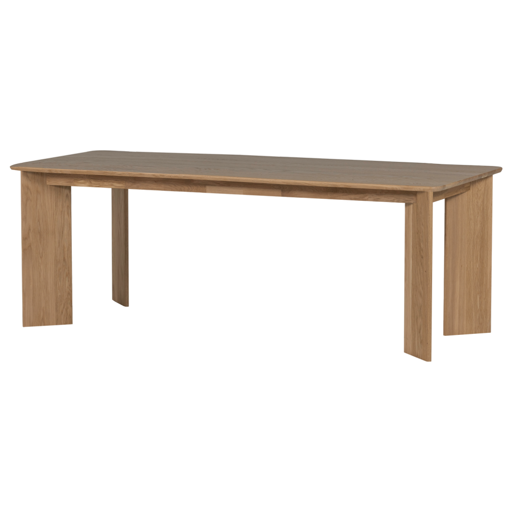 TABLO EETTAFEL AFGEROND DL 220x100 CM TRANSPARANT [fsc]