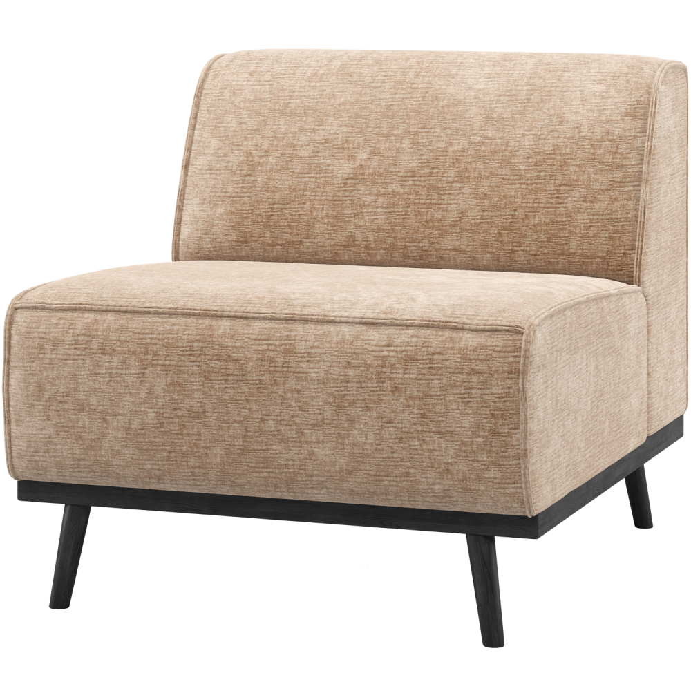 STATEMENT 1-ZITS ELEMENT CHENILLE VELVET PERZIKROZE