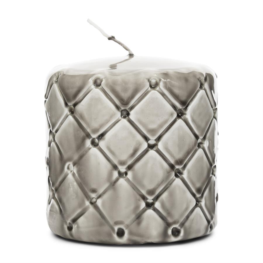 Pillar Candle Padded flax 9,5x10