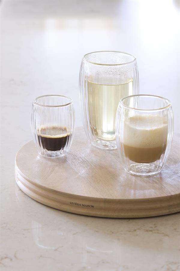 Double Wall Glass Line Coffee