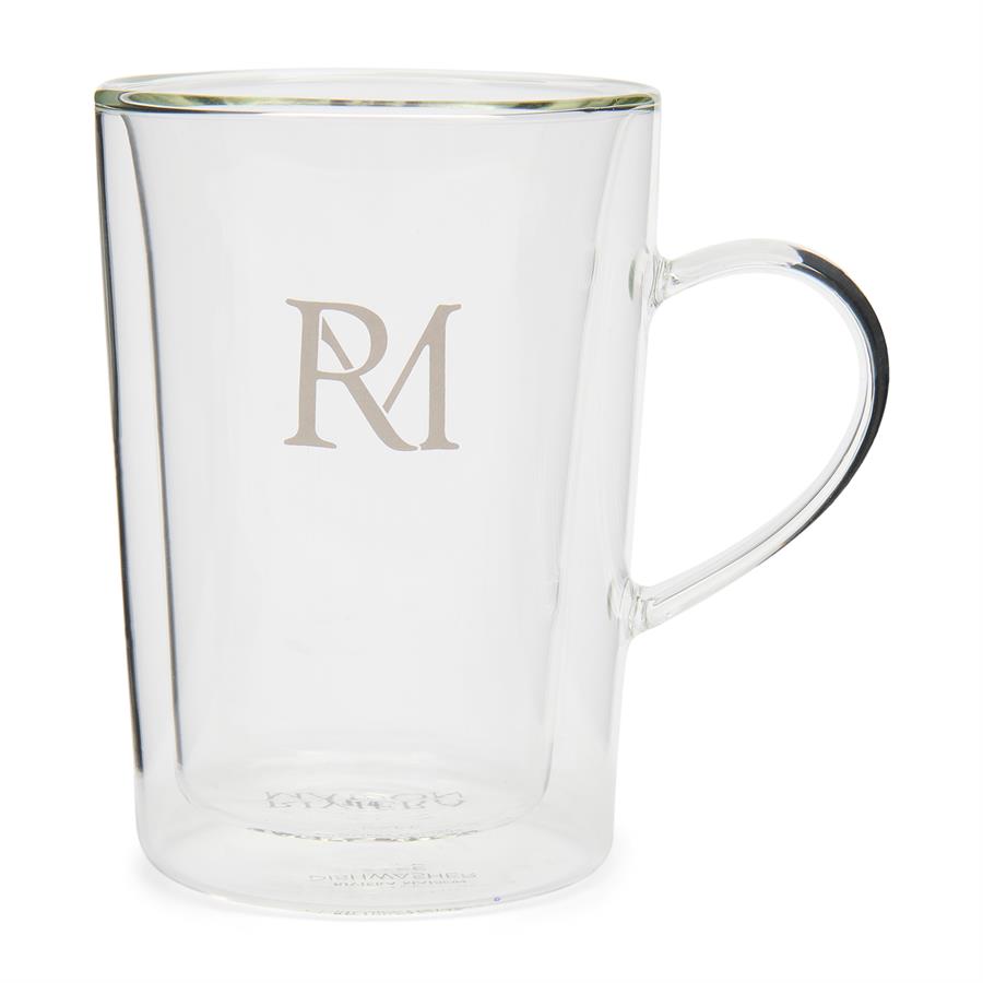 RM Double Wall Monogram Glass L