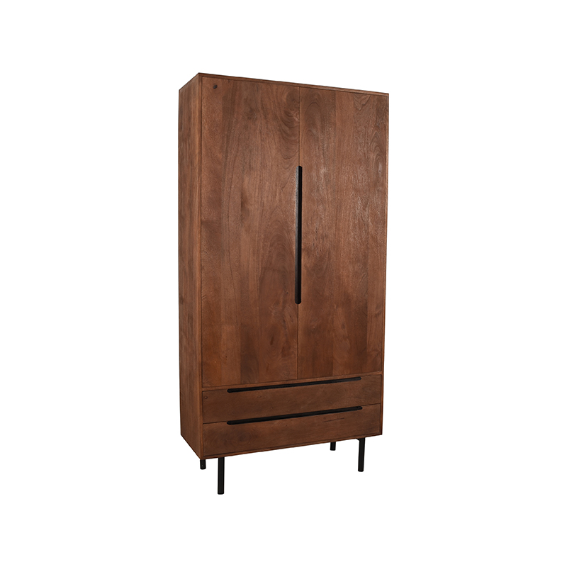 Bergkast I_Rio - Espresso - Mangohout - Hoge Kast