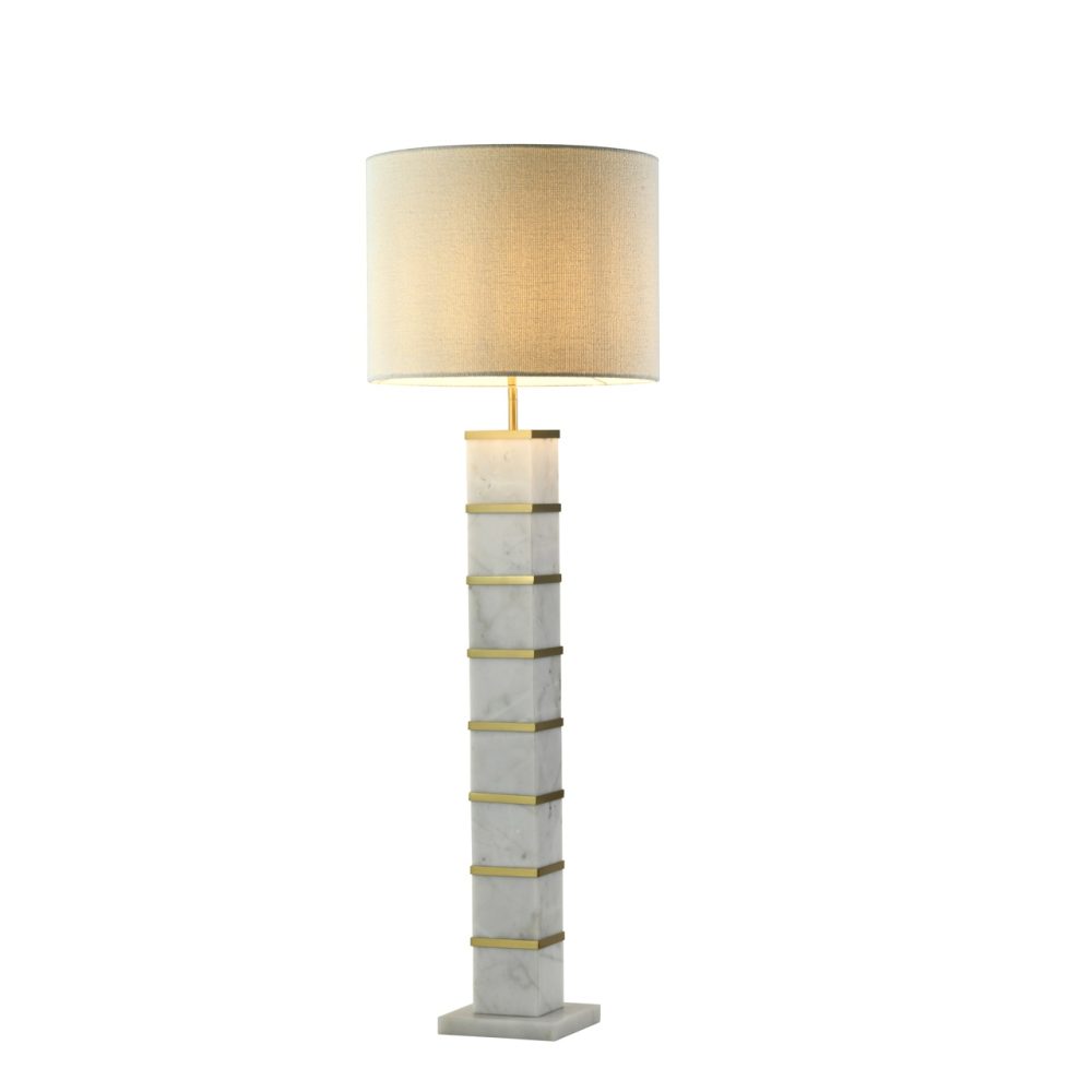 Vloerlamp Celinae white including lampshade