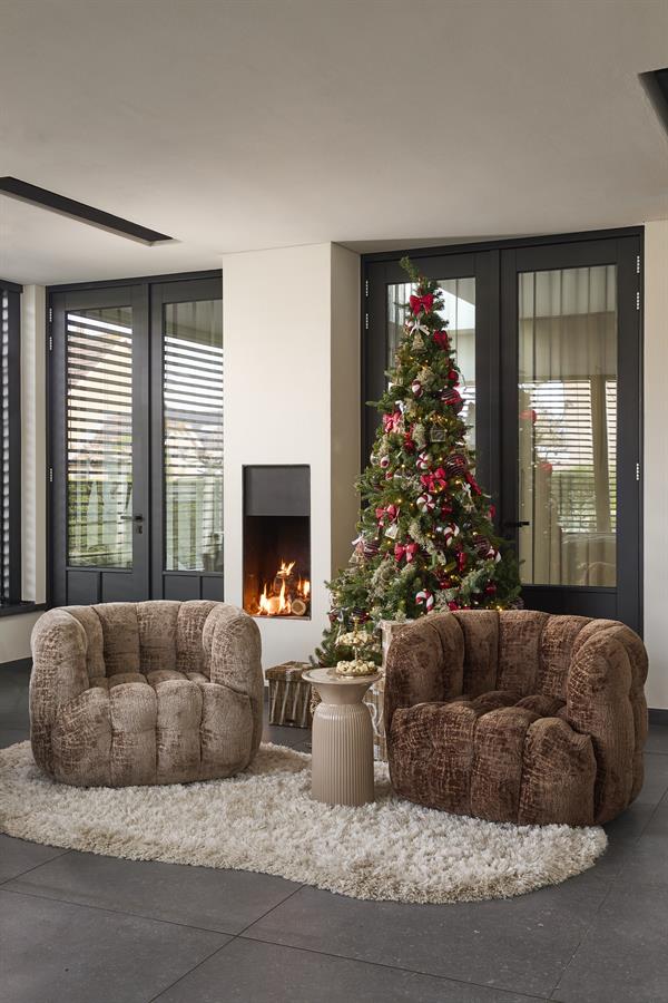 Arosa Swivel Armchair Brown