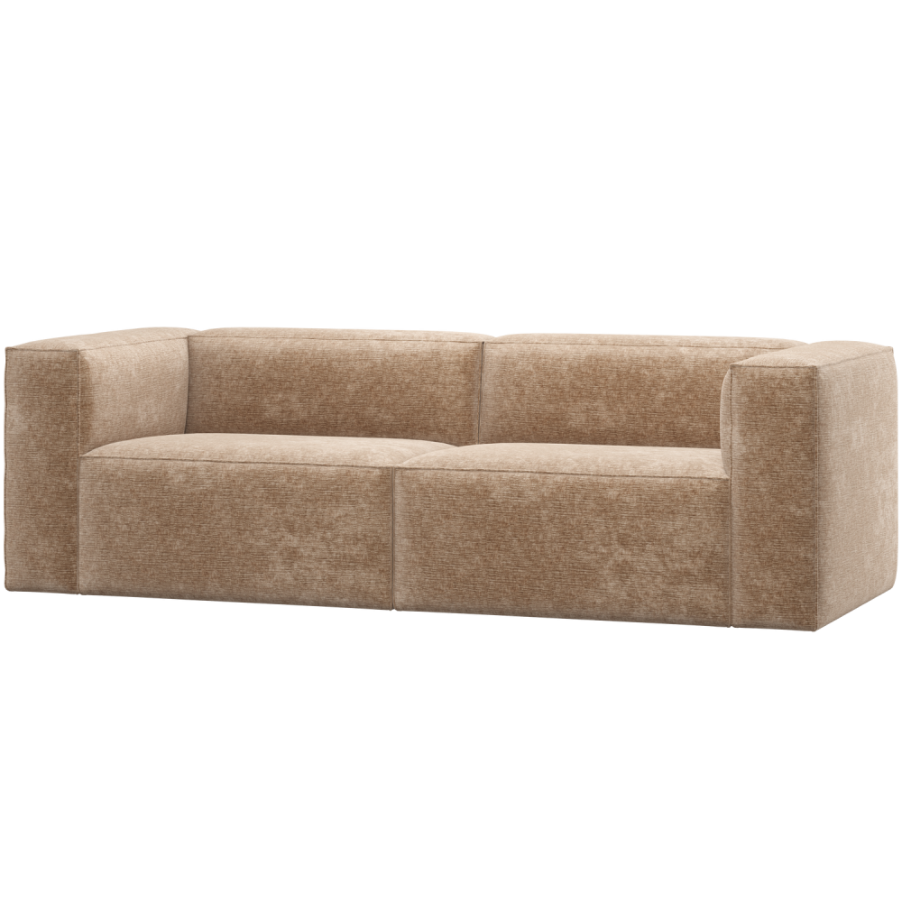 BEAN 3,5-ZITS BANK CHENILLE VELVET PERZIKROZE