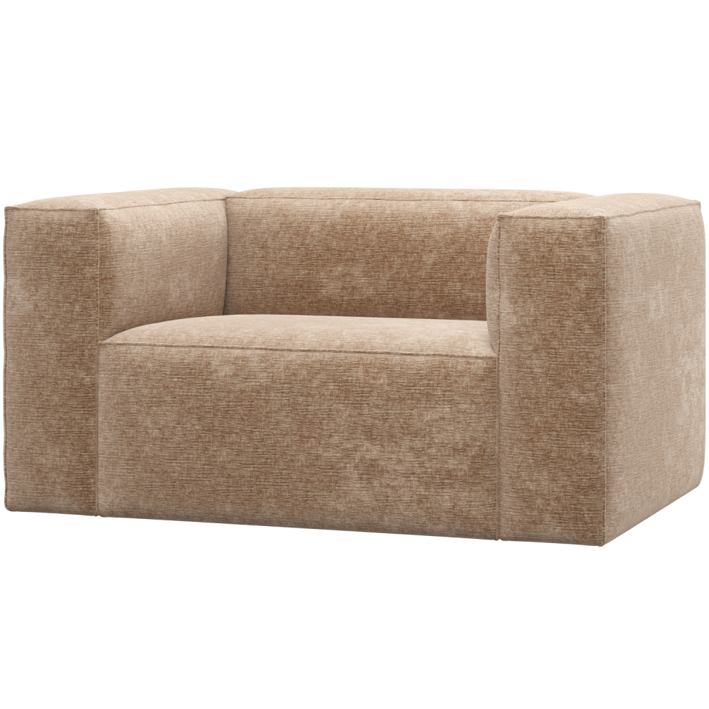 BEAN FAUTEUIL CHENILLE VELVET PERZIKROZE