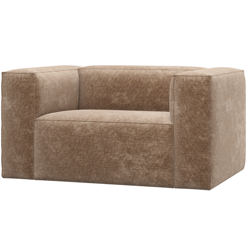 BEAN FAUTEUIL CHENILLE VELVET TAUPE