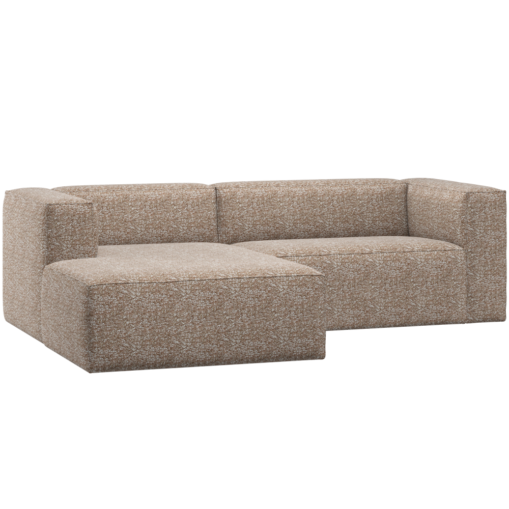 BEAN CHAISE LONGUE BANK LINKS LICHTBRUIN MELANGE