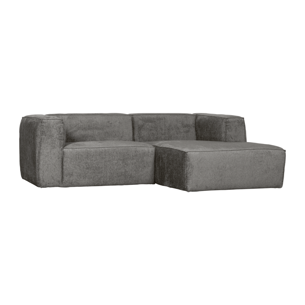 BEAN CHAISE LONGUE BANK RECHTS STRUCTURE VELVET CLOUD SKY