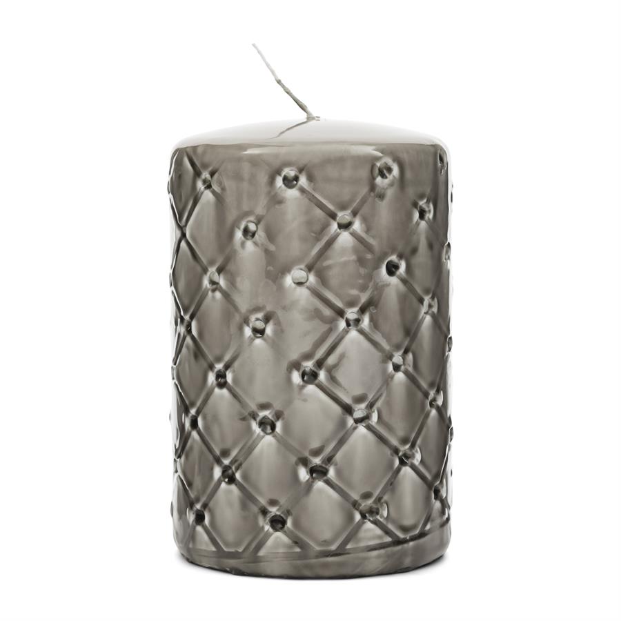 Pillar Candle Padded flax 9,5x15