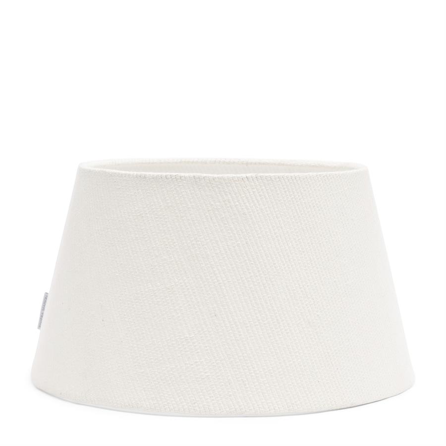 Linen Taper Lampshade white 38x21
