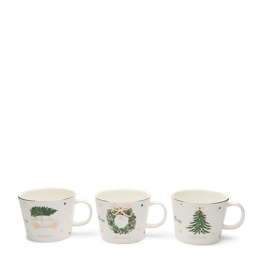 Joyful Christmas Mug Set of 3