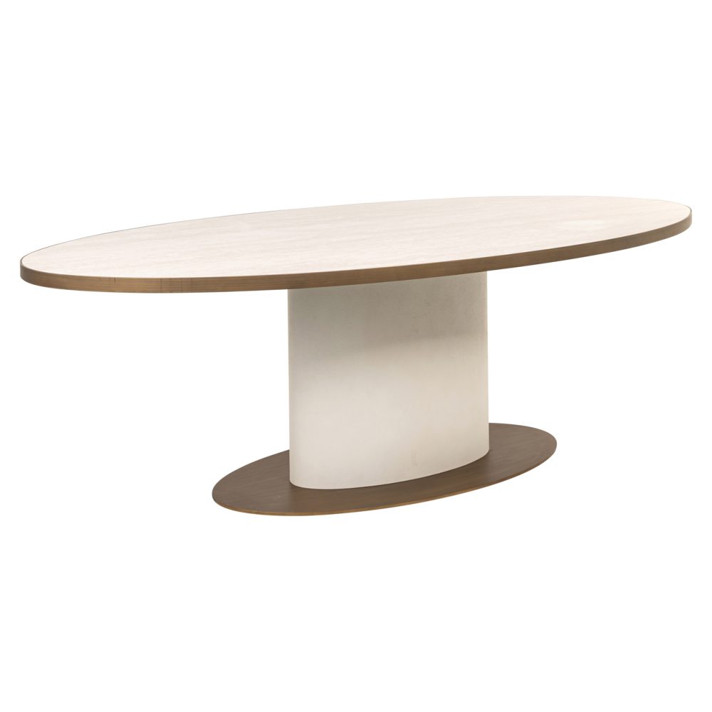 Eettafel Tivoli white oval 230