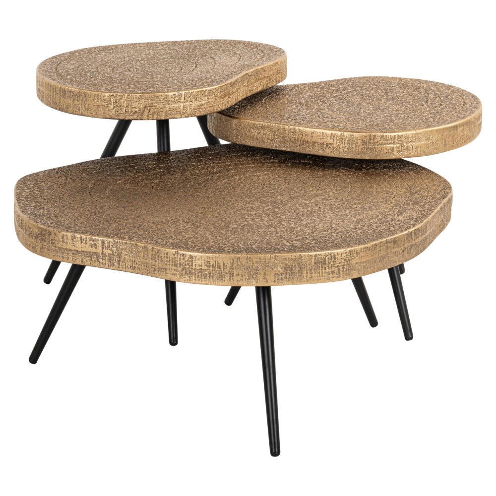 Salontafel Symba bronze (Set of 3)
