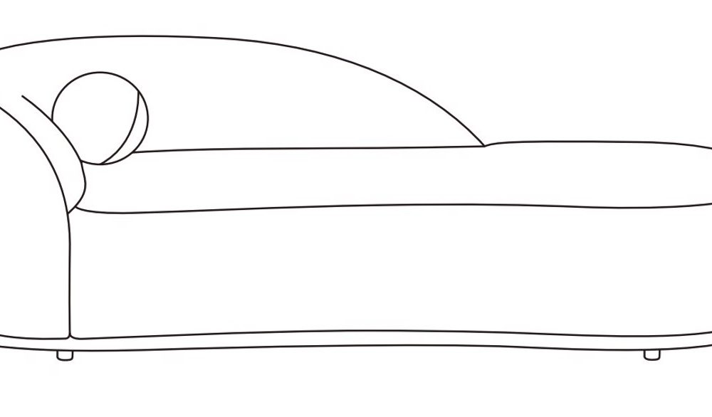 Bank Emma cream fancy chaise longue