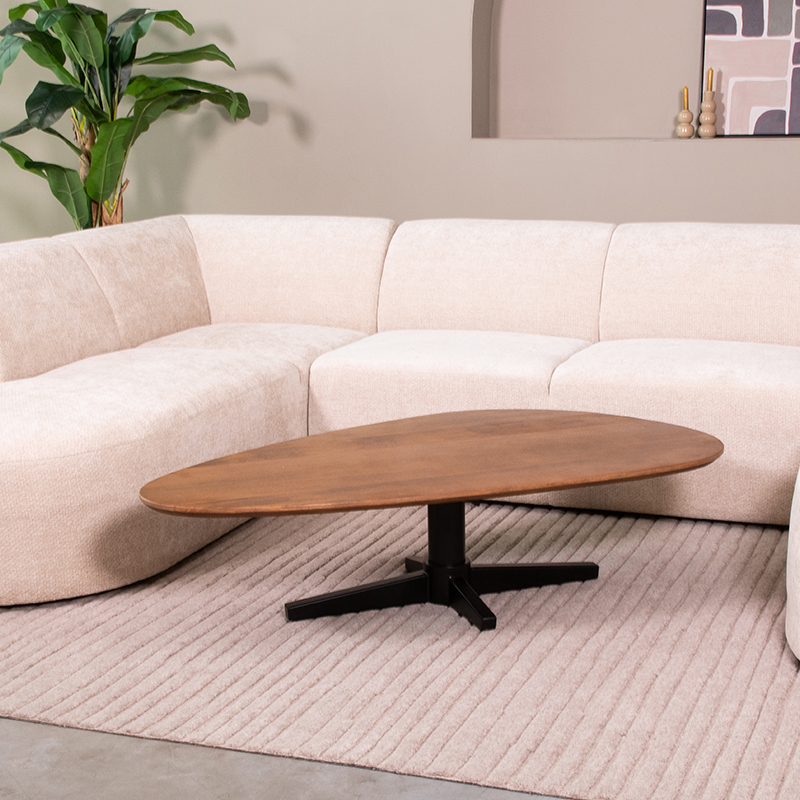 Salontafel Rosie - Nature Smooth - Mangohout - 140 cm