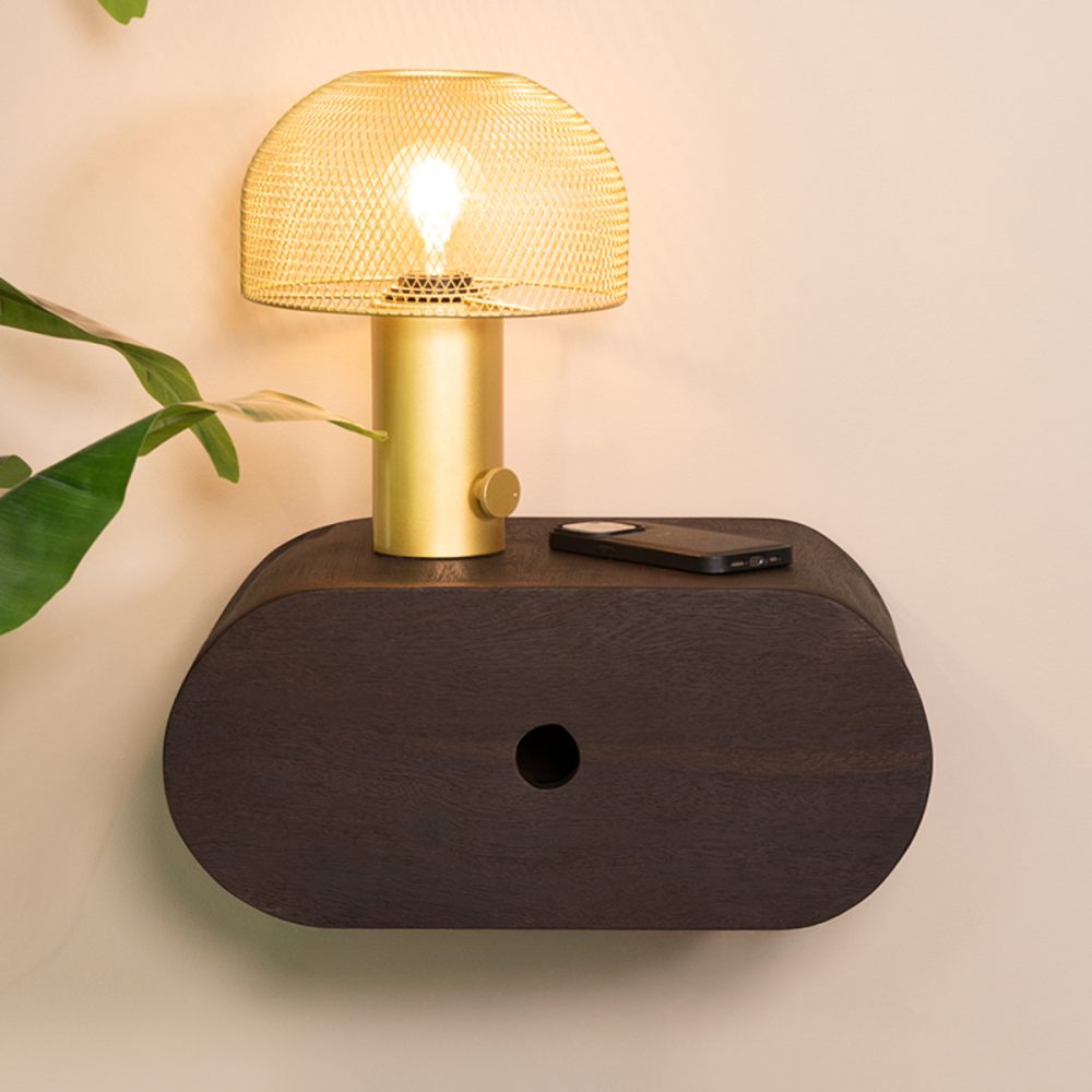 Wanddecoratie Rise - Espresso - Mangohout - 45 cm