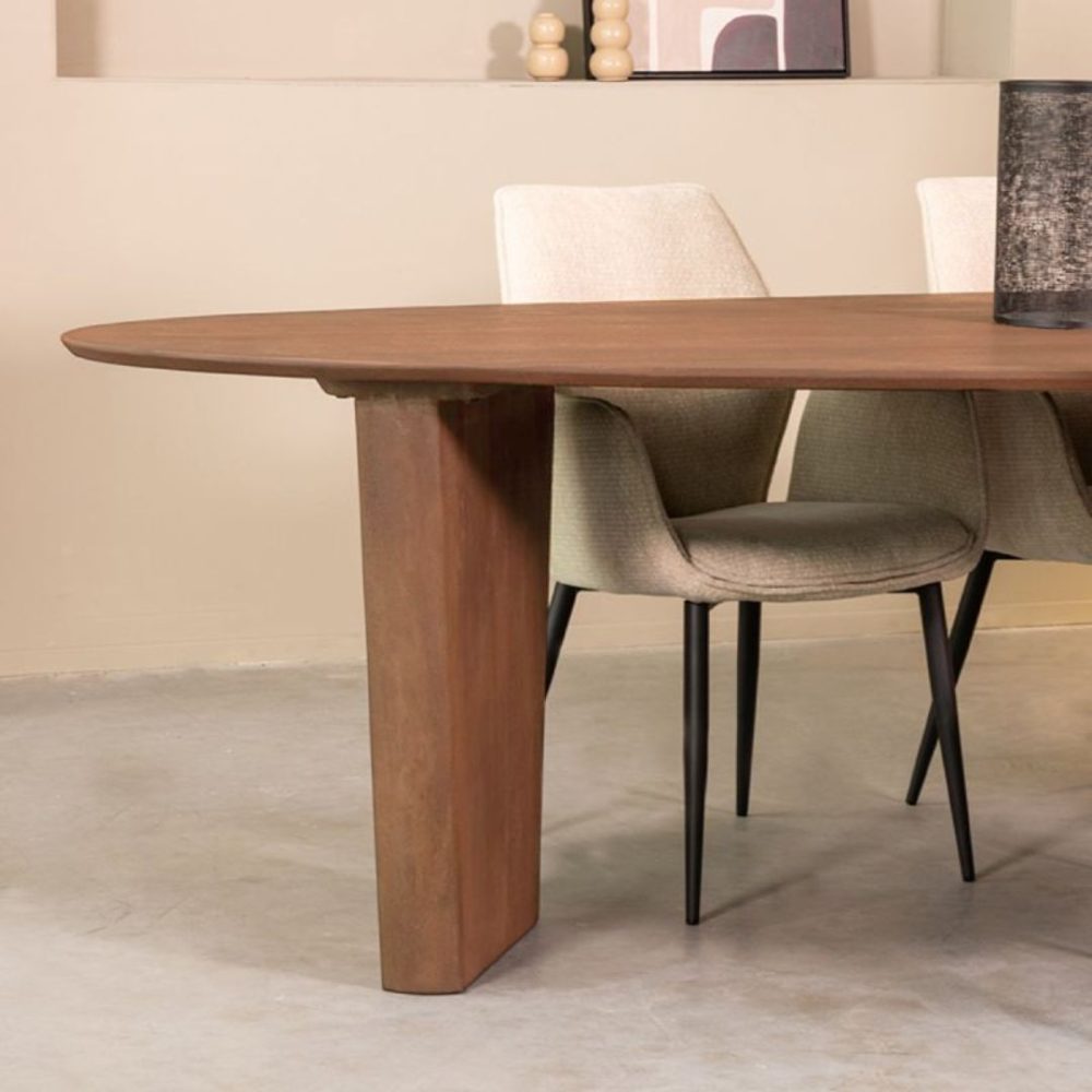 Eetkamertafel I_Brent - Nature Smooth - Mangohout - 300 cm