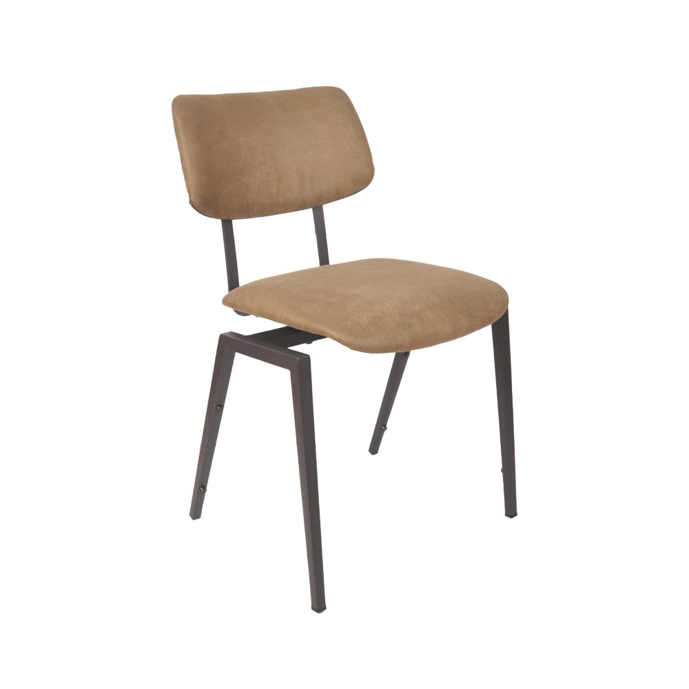 Eetkamerstoel I_Stapelbare Schoolstoel - Moss - Micro Suede - One Size