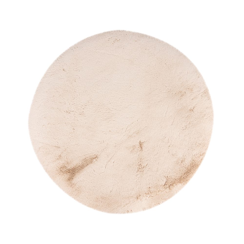 Vloerkleden Indy - Beige - Synthetisch - 200x200 cm - Rond