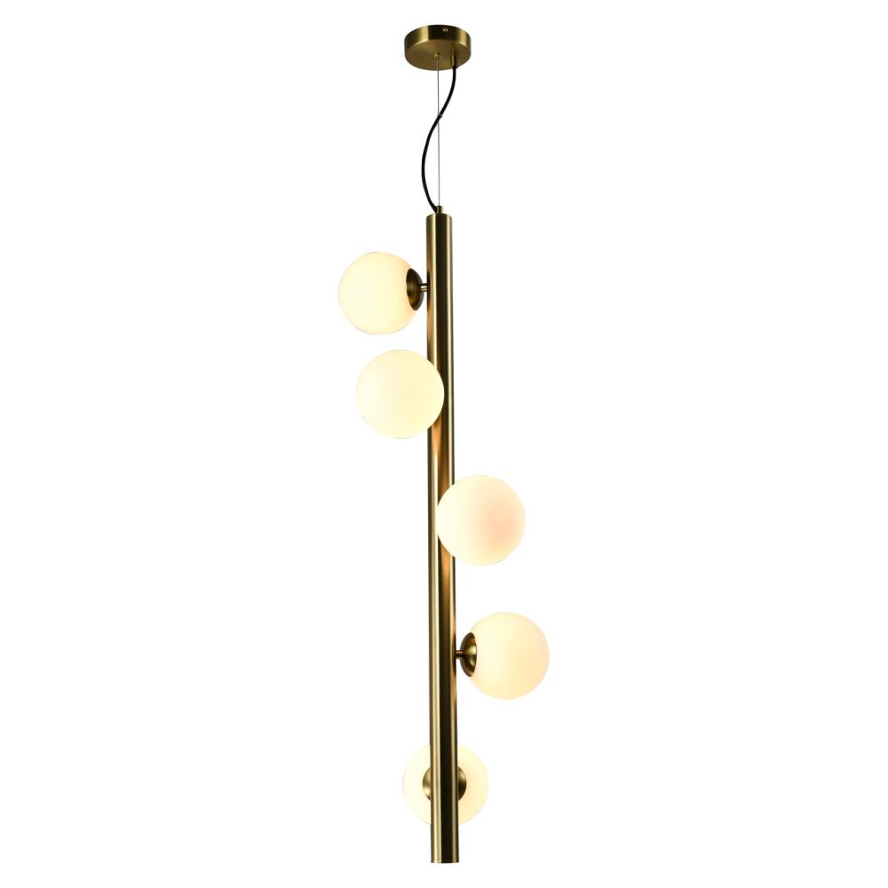 Hanglamp Elorie brass antique