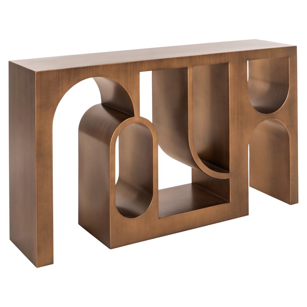 Console Alexander Jones brushed gold (Lugano)