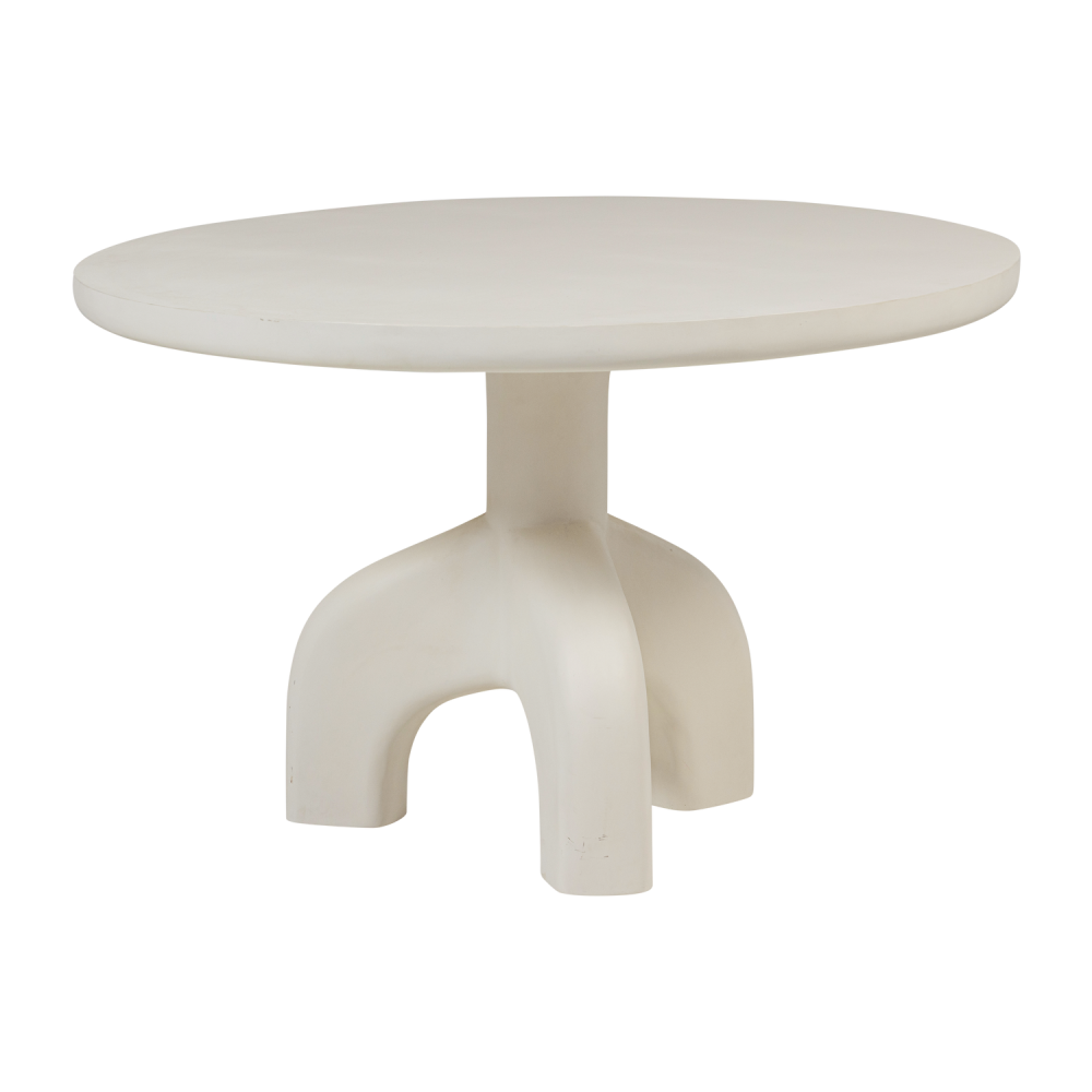 LUNO TUINTAFEL ROND O120 CM VEZELVERSTERKTE POLYMEER NATUREL