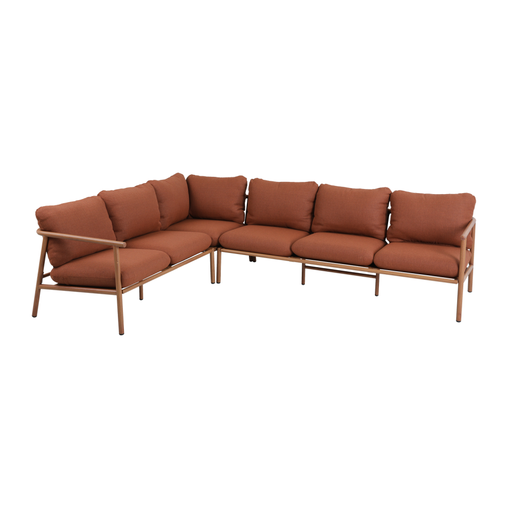 CAVERO TUIN LOUNGESET ALUMINIUM TERRA/NATUREL