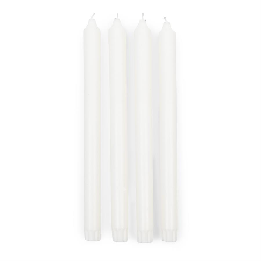 Dinner Candles ECO off-whiteSetof4