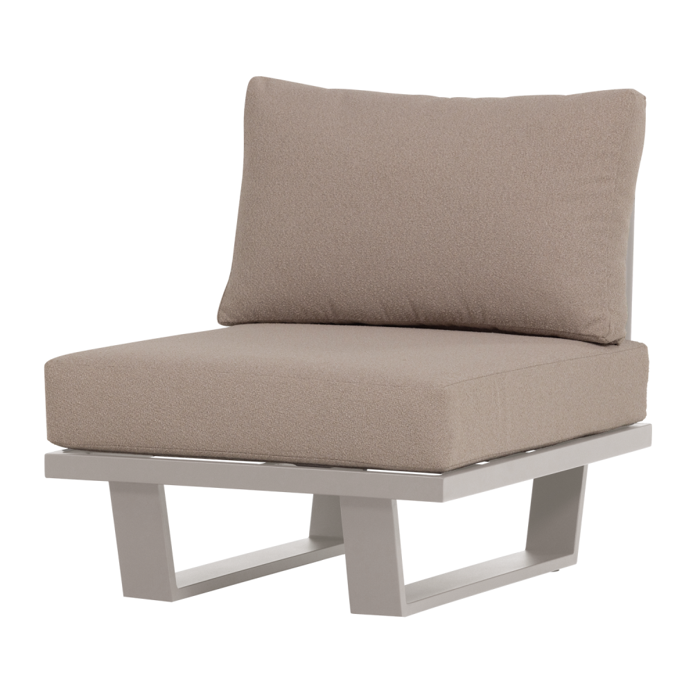 BEAR TUIN LOUNGESTOEL/1-ZITS ELEMENT ALUMINIUM ZAND