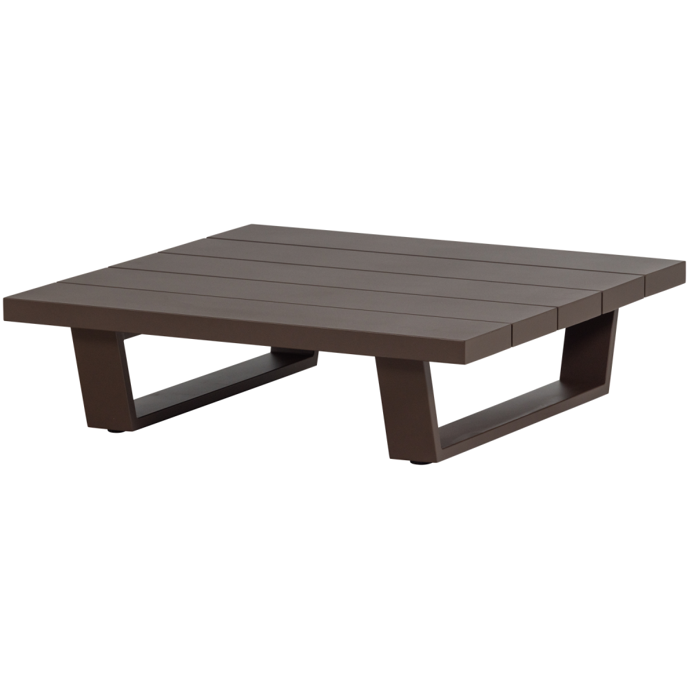 BEAR TUIN SALONTAFEL VIERKANT ALUMINIUM BRUIN