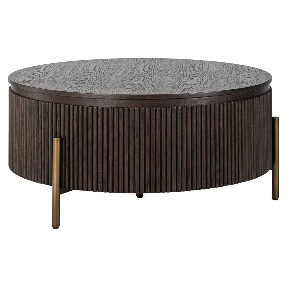 Salontafel Luxor brown 95Ø