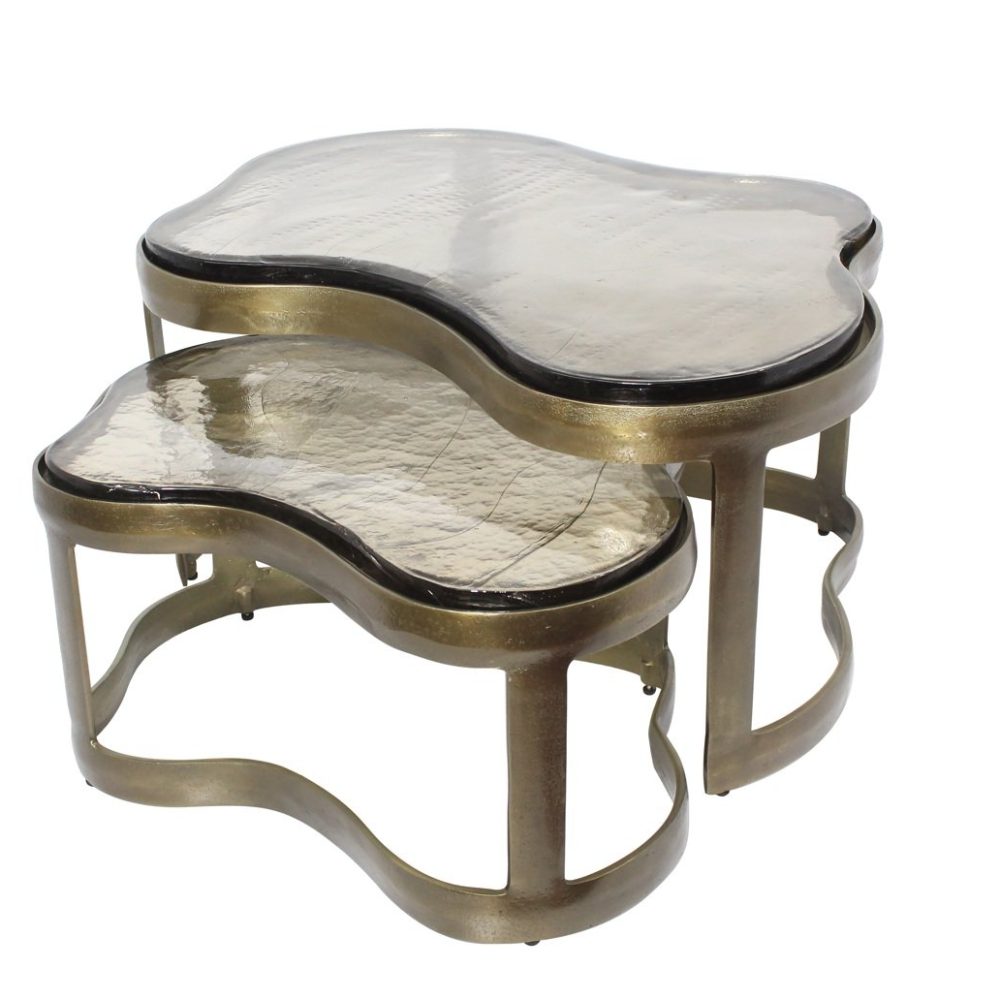 Salontafel Fairfield brass antique (Set of 2)