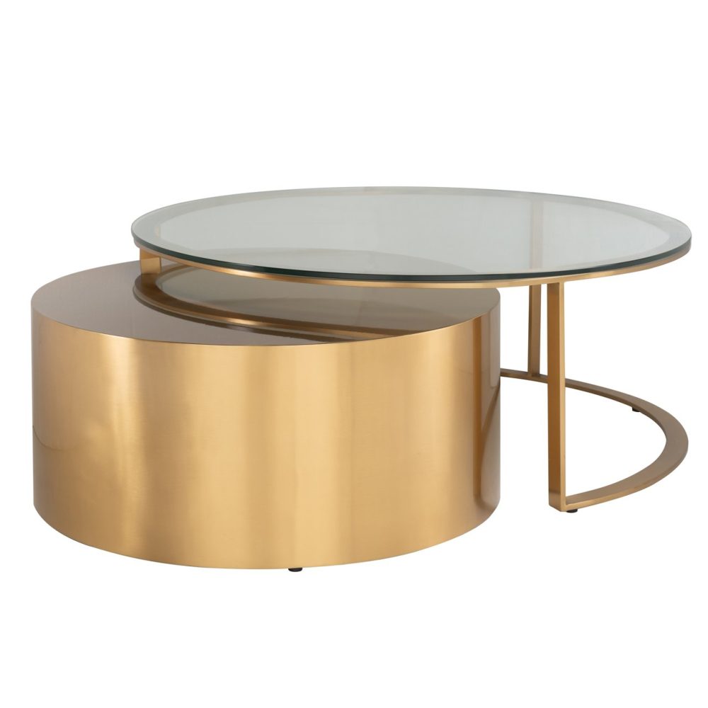 Salontafel Orlan gold (Set of 2)