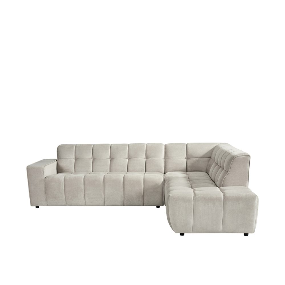 Hoekbank Valentino - Naturel - Cosmo - Rechts Voorstaand