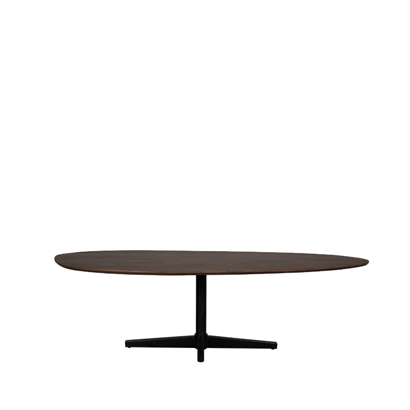 Eetkamertafel Rosie - Espresso - Mangohout - 260 cm - Organisch