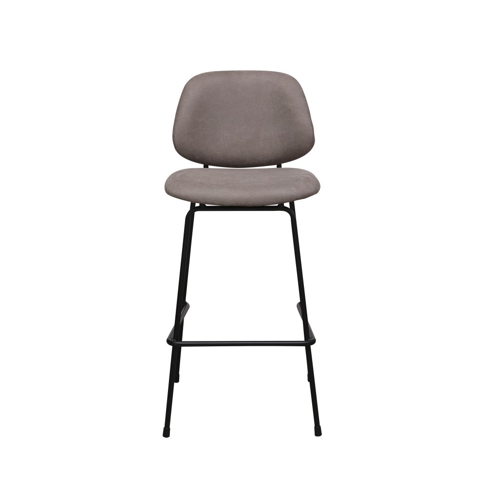 Barkruk Bello - Taupe - Micro Suede - Hoog