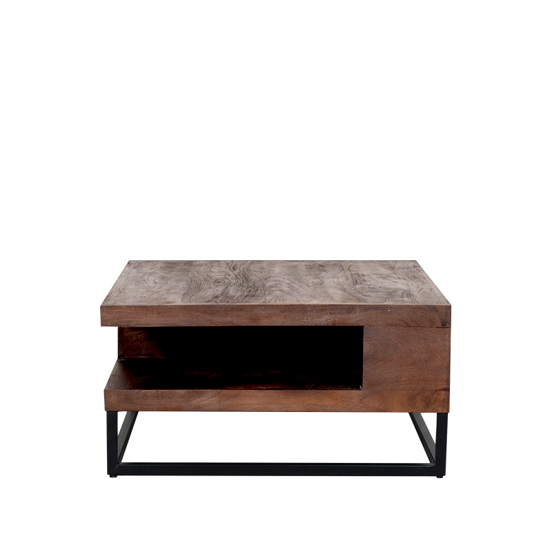 Salontafel Cube - Nature Smooth - Mangohout - 80 cm