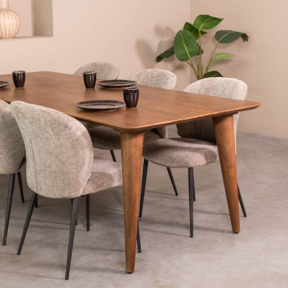 Eetkamertafel Fly - Nature Smooth - Mangohout - 250 cm