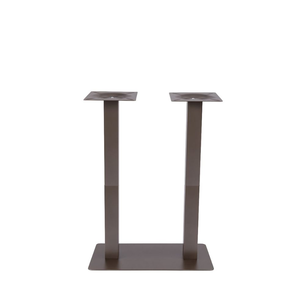 Eetkamertafel Tafelpoot Dubbel - Brons - Metaal - Dubbel - 108 cm