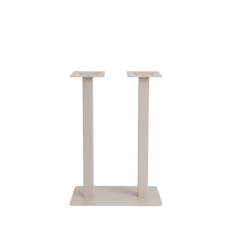 Eetkamertafel Tafelpoot Dubbel - Taupe - - Dubbel - 108 cm