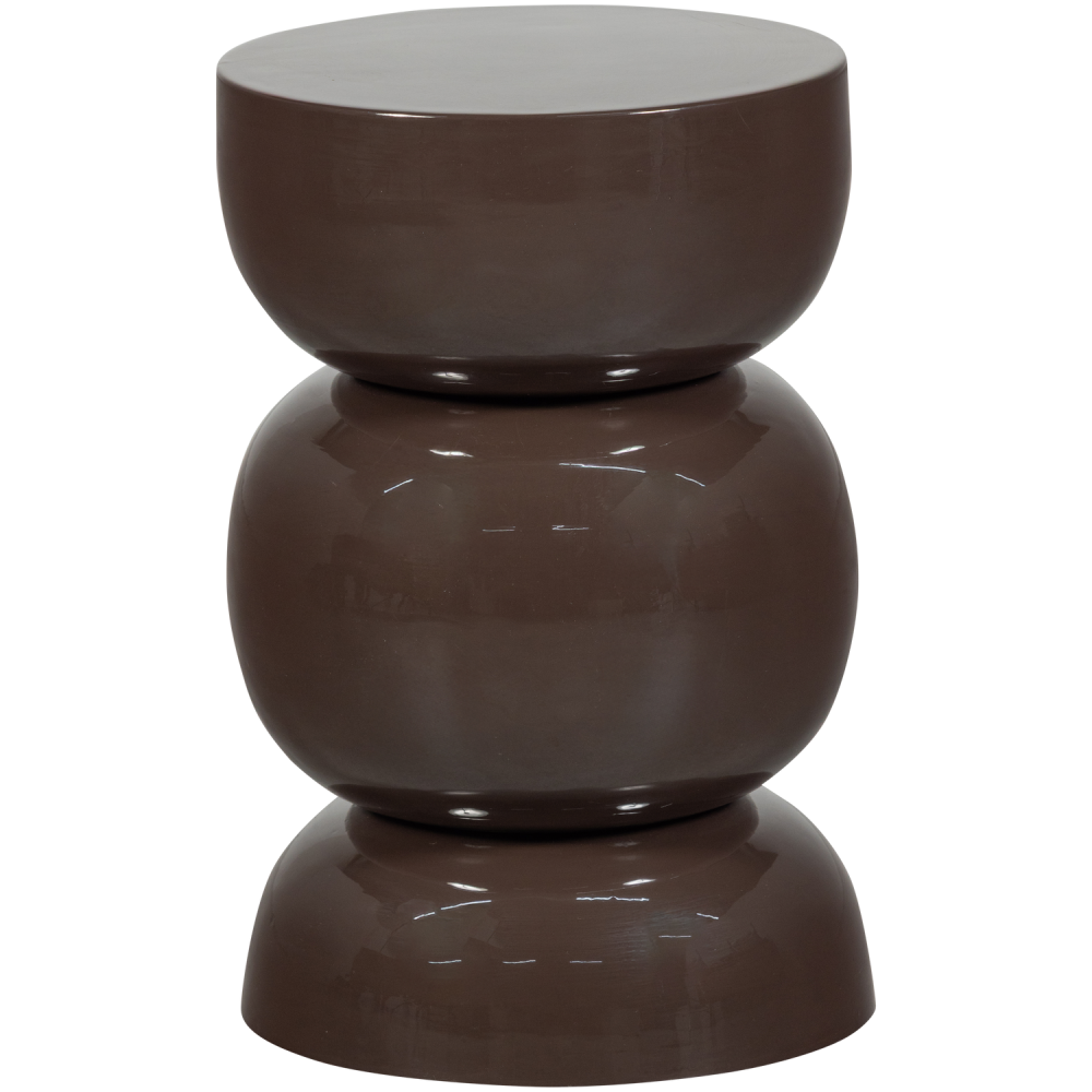 BRENO BIJZETTAFEL METAAL DONKERBRUIN