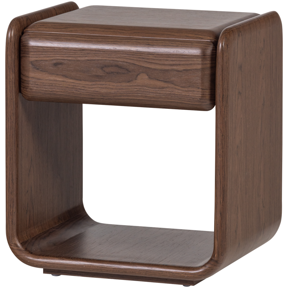 ELURA LADEKAST/NACHTKASTJE 1 LADE HOUT FINEER BRUIN