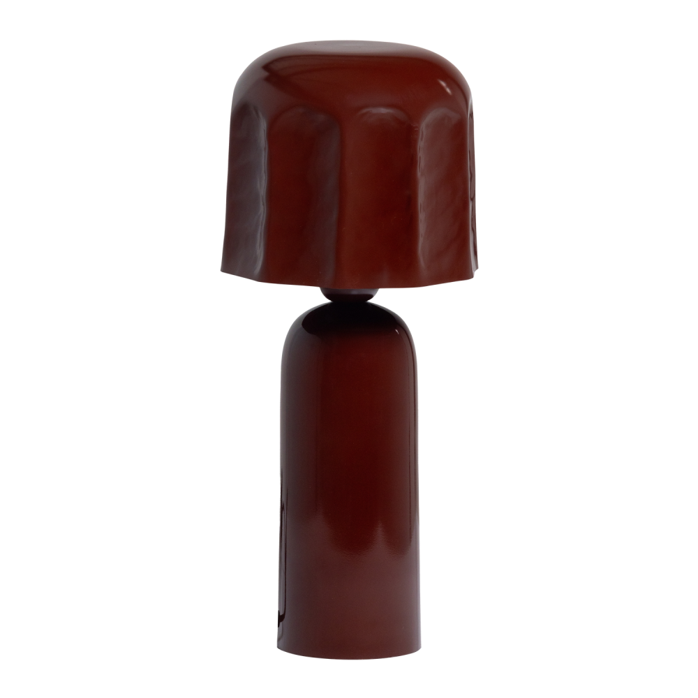 LUMIRA TAFELLAMP METAAL HOOGGLANS BRUINROOD