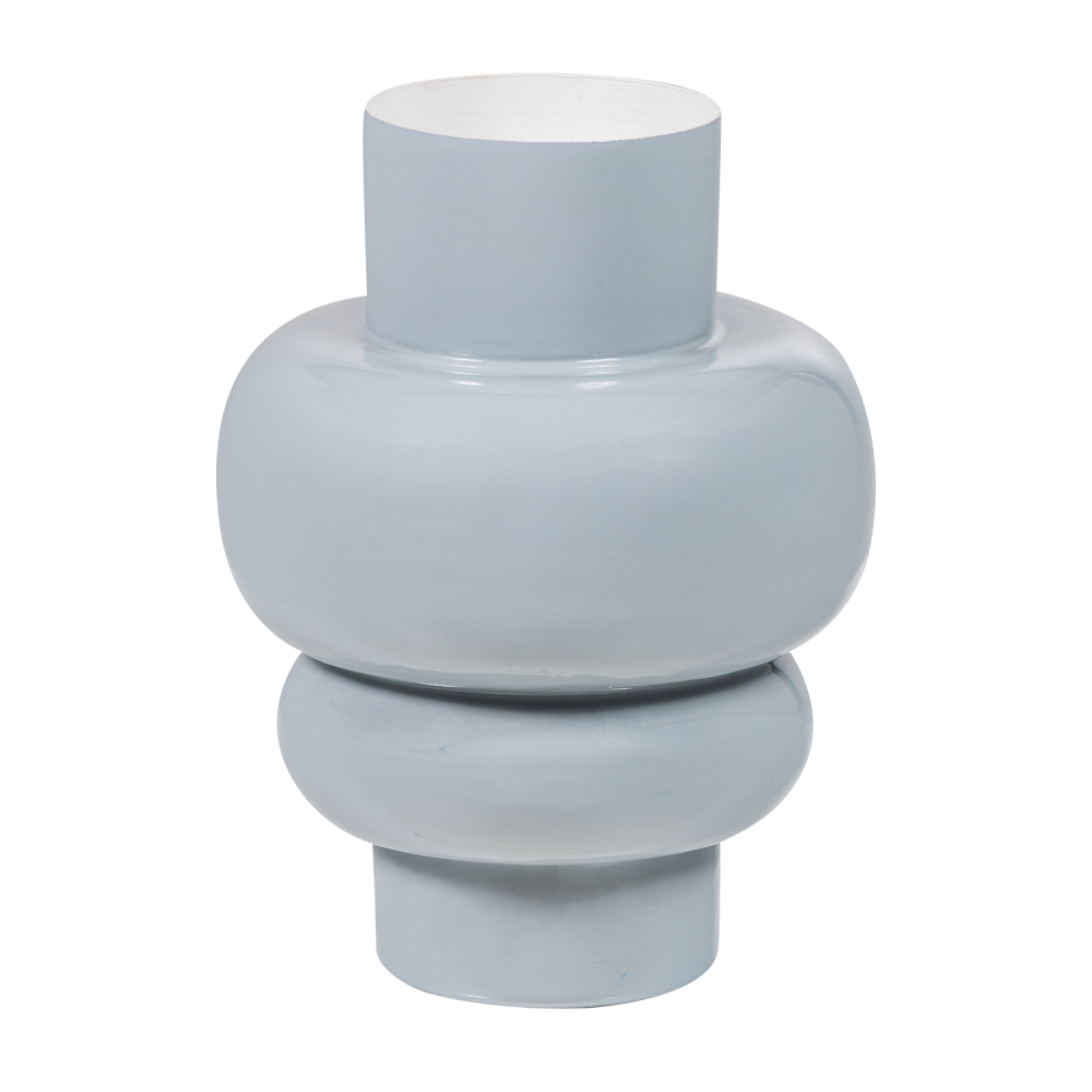 AURI VAAS 27X20 CM METAAL HOOGGLANS LICHTGRIJS